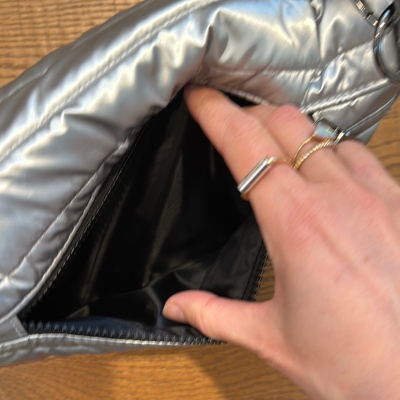Think Royln Silver Quilted Crossbody Bag - Picture 9 of 13